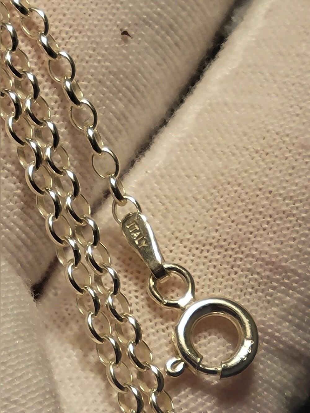 2.1mm Rolo Chain Necklace - 925 Sterling Silver - 24" - New
